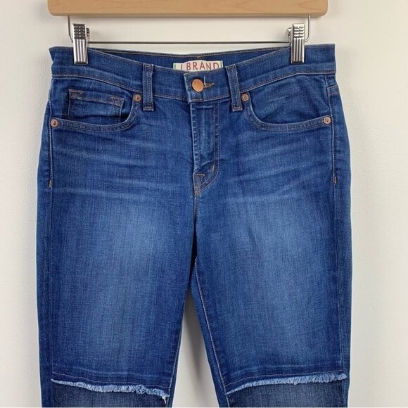 J Brand Revival Patch Fringe Jeans Size 27 Waist - Picture 4 of 12